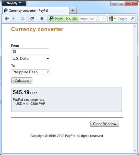 You should always check the total cost for any exchange rate you are provided by banks or fx specialists. Paypal Exchange Rate Gbp To Usd - Currency Exchange Rates