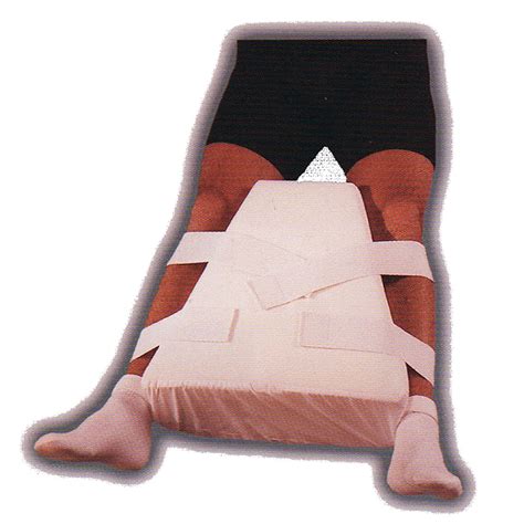 This high density foam pillow assists to maintain the hip in abduction following injury or surgery to prevent dislocation. Hip Abduction Pillow | Acute Medical Supply