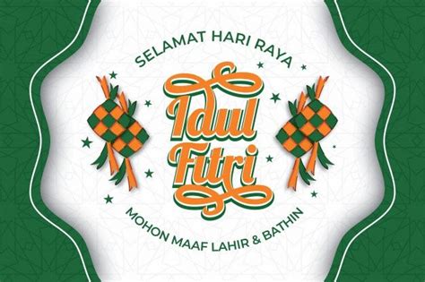 Mohon maaf lahir dan batin. Selamat Hari Raya Idul Fitri Means Happy Eid Mubarak In ...