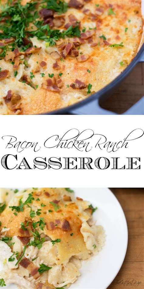 Maybe you would like to learn more about one of these? Bacon Chicken Ranch Casserole Recipe - The Kitchen Wife