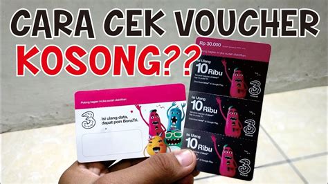 Penggunaan handphone sudah menjadi kebutuhan pokok. CARA CEK VOUCHER KARTU TRI - YouTube