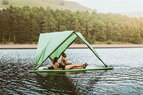 The tentsile connect tree tent sleeps 2 people comfortably each in their own camping hammock and it can sleep 3 by adding a hammock beneath the tree tent! Tentsile Universe Multi-Element Shelter | Outdoor shelters, Tentsile, Tent glamping