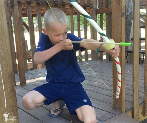 Never point your bow and arrow at anyone, and do not use anything except a straw as an arrow. DIY - The ULTIMATE PVC Bow and Arrow | Kids bow, arrow ...