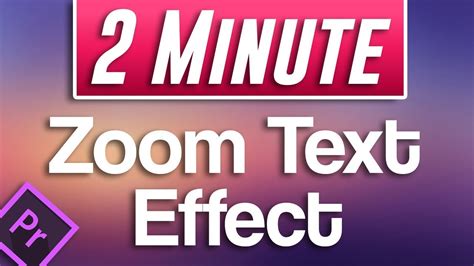 Video in text movie title intro inside premiere pro: Premiere Pro : How to do ZOOM Text Effect (EASY) | Adobe ...