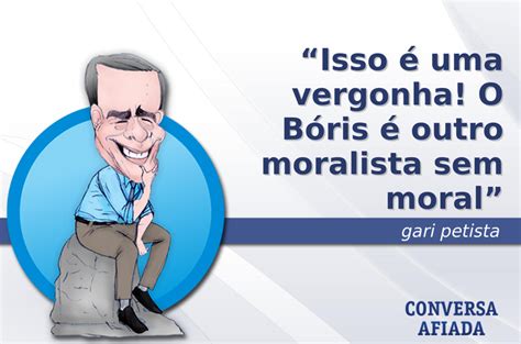 São os profissionais de tv que devem estar à frente das emissoras e não os políticos. Isso é uma vergonha! O Bóris é outro moralista sem moral ...