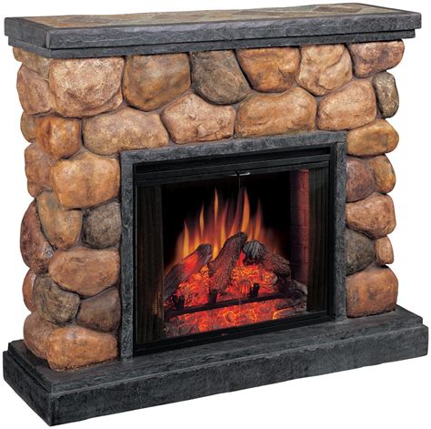 Infrared heat works by heating objects rather than the air. Classic Flame™ Potomac Electric Fireplace with Synthetic ...