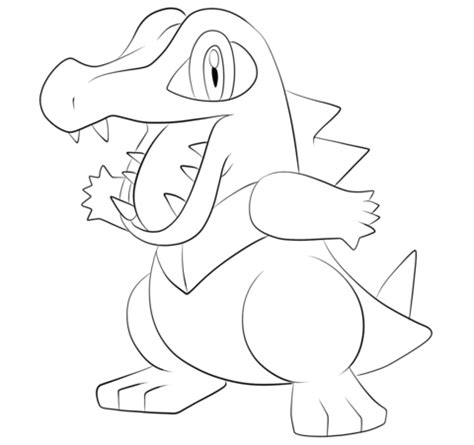 Flowers are so cheery that i want to brighten your day too! Click to see printable version of Totodile Coloring page ...