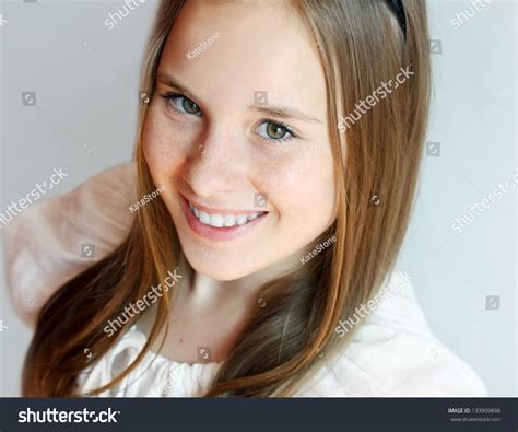 Her hair is gorgeous btw i'm glad you're submitting something ^.^ Beautiful Blondhaired 13years Old Girl Portrait Stock Photo 133909898 - Shutterstock