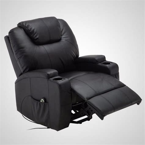 【power lift recliner chair with heat & massage】chair has 8 points massage, 3 times modes，the 4 areas of massage focus (leg, tight, lumbar, back) with 5 modes (pulse, press, wave, auto, normal) meet your demand of different massage, heat function is for the lumbar part。 Lounger Leather Power Recliner Electric Lift Massage Chair ...