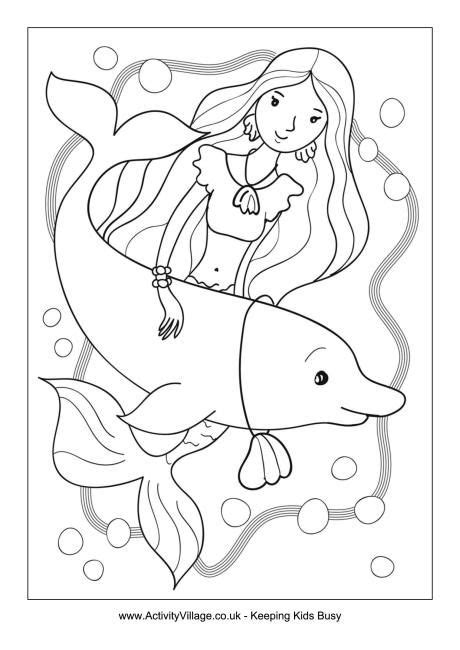 Free realistic mermaid coloring pages to print for kids. Pin on Travel!