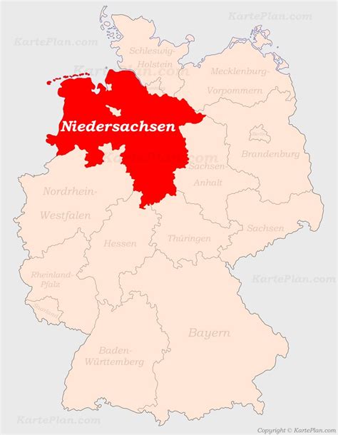 Wer wurde in niedersachsen geboren? Niedersachsen auf der Deutschlandkarte