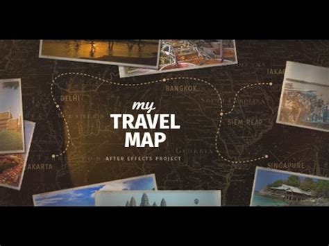 100% after effects (text and shapes) full hd resolutions (upgrade. My Travel Map | After Effects template - YouTube