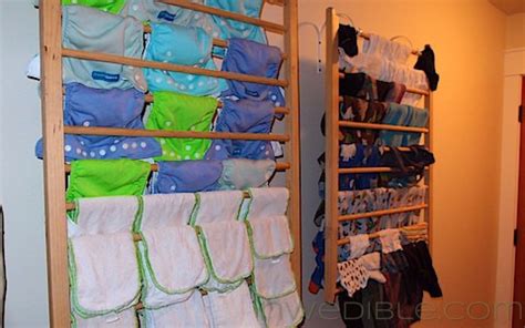 Make your own wooden clothes drying rack. DIY Wall-Mounted Clothes Drying Rack | Northwest Edible Life