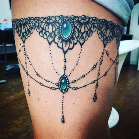 Lace garter tattoos lace tattoo compass tattoo gotisches alphabet bow tattoo designs lace drawing leg tattoos. 15+ Garter Tattoo Designs, Ideas | Design Trends - Premium ...