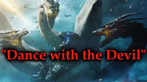 Godzilla vs ghidorah in an epic battle for survival. Godzilla vs. King Ghidorah Tribute-Dance With the Devil ...