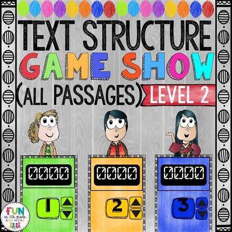 Lettre promesse de vente immobilière / lettre prop. Digital Resource Shop - Text Structure Game Show: Level 2 All Passages (PowerPoint Game)