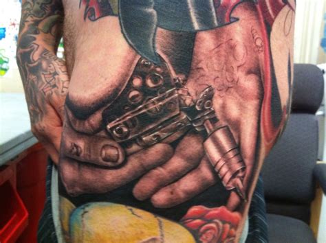 Kevin enjoys all styles of tattooing and has a deep appreciation for its rich history. Done by Russ Weber | Sacred art tattoo, Tattoo studio ...