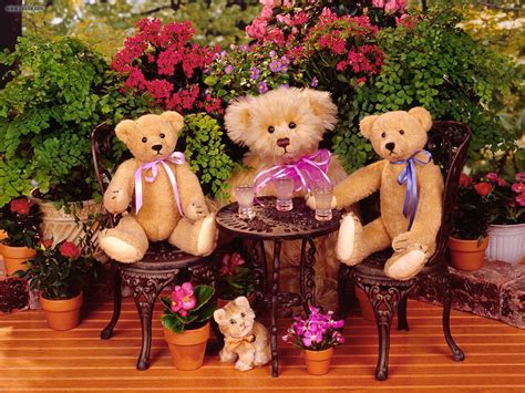 Check spelling or type a new query. Teddy Bear Flowers Family Wallpaper #11176 Wallpaper ...