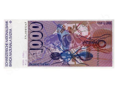 Banknote regular sets contain all kinds of different mixed world banknotes. Monnaie suisse - Johannes Müller - Billets de banque: 6ème émission, 1000 francs, Forel