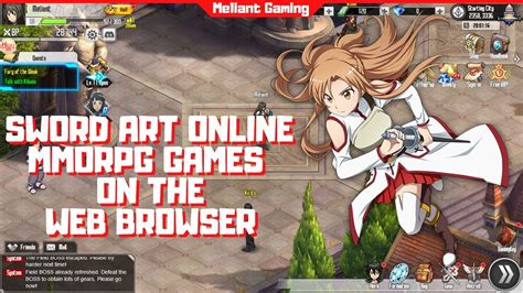 Our free mmo games list and forums are the best site for gamers in search of a gaming community. Sword Art Online MMORPG Game on Web Browser! - YouTube