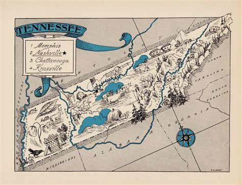 Both the base map data and the typhoon data are explained in the post d3 map styling tutorial i: 1930s Animated TENNESSEE State Map RARE Map Reprint Map of ...