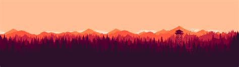 Firewatch is a mystery set in the wyoming wilderness, where your only emotional lifeline is the person on the other end of a handheld radio. Dual Screen Firewatch Dual Monitor Wallpaper