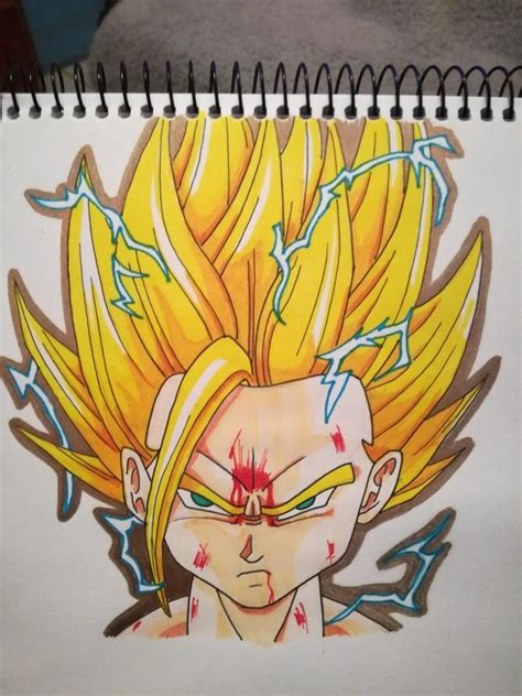 Mientras que los lápices de colores están hechos de cera y pigmento, los lápices de dibujo se hacen de una mezcla de arcilla y grafito. Gohan super sayayin dibujo a lapiz | Dibujos, Dibujos a ...