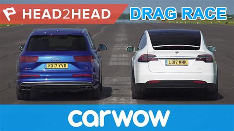 That's the question some of these recent drag races aim to answer. Tesla Model X vs Audi SQ7 - Electric vs Diesel acceleration challenge | Head2Head - YouTube