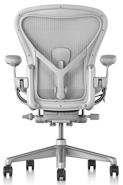 Graphite aeron desk chair with woven seat, adjustable height and armrests, adjustable lumbar support and brand stamp herman miller aeron mesh office desk chair medium size b basic free shipping. Herman Miller Aeron Chair | Office chair, Aeron office ...