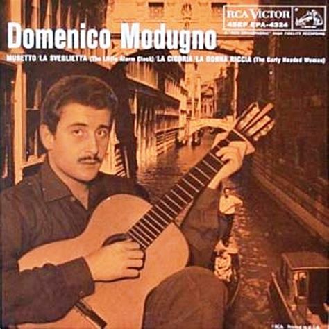 Fin da giovanissimo domenico modugno voleva fare l'attore. canción y cine italiano en los años 50 a 70: Domenico Modugno