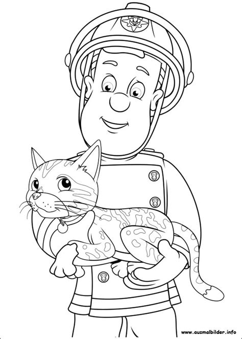 Feuerwehrmann Sam malvorlagen