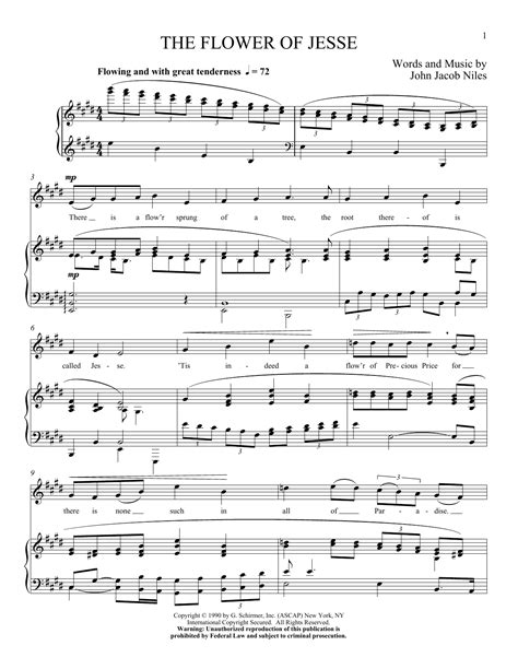 The english, for ance, by guile wan the day: The Flower Of Jesse | Sheet Music Direct