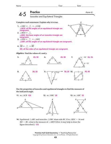 Some of the worksheets for this concept are unit 1 angle relationship answer key gina wilson ebook, springboard algebra 2 unit 8 answer key, unit 3 relations and functions, gina wilson unit 8 quadratic equation answers pdf, gina wilson all things algebra 2013 answers, proving triangles congruent. 63 Stunning Isosceles And Equilateral Triangles Worksheet Photo Ideas - Samsfriedchickenanddonuts