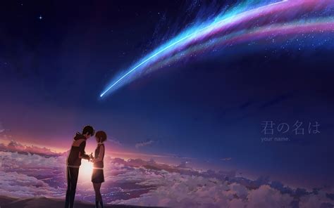 Get your name as a 3d wallpaper! Download 2560x1600 Kimi No Na Wa, Your Name, Mitsuha ...