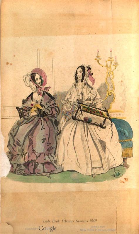 Of curl paper disfiguring your. February Godeys ladys book fashion plate, 1840 | Fashion ...