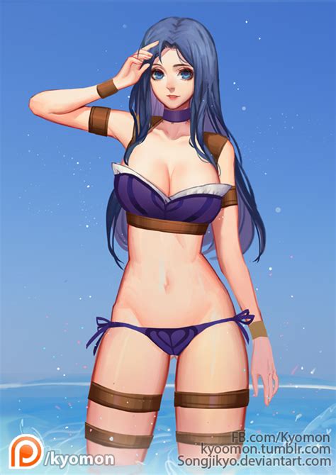 Goo.gl/inyb5g all skins of lol champs: Pool party Caitlyn by SongJiKyo on DeviantArt