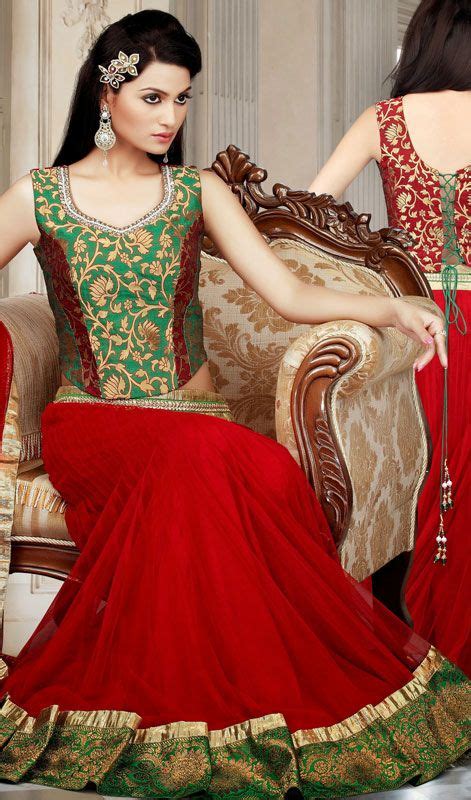 Maybe you would like to learn more about one of these? Plus Size Red Corset Lengha Choli | Red lehenga choli ...