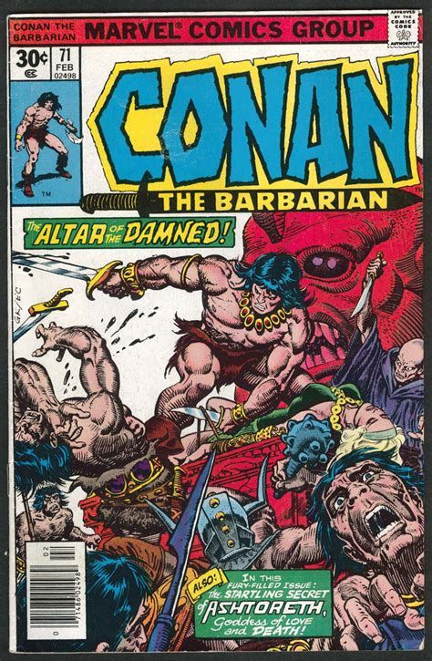 To checkout go to cart and click your country's name. CONAN the BARBARIAN #71 Marvel comic book 2 1977