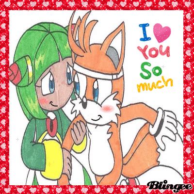 Lol at 2:32 it looks like tails is kissing cosmo xx. Tails x Cosmo Picture #137587384 | Blingee.com