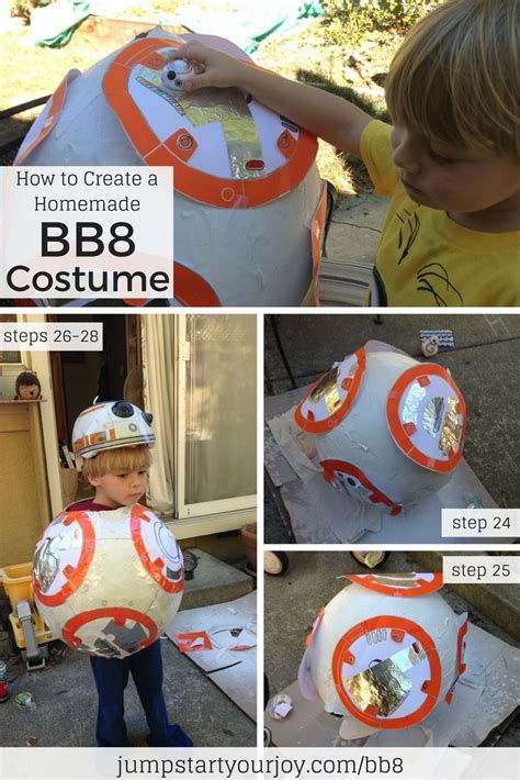 This guy is really fun, he might not last a long time, but he's very cheap to make and fun to paint. How to Create a Homemade BB8 Costume for Your Child | Bb8 costume, Costumes, Bb8