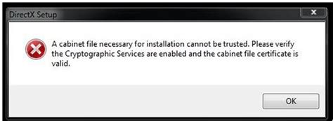 Maybe you would like to learn more about one of these? DirectX Cabinet File Necessary Error - Techyv.com