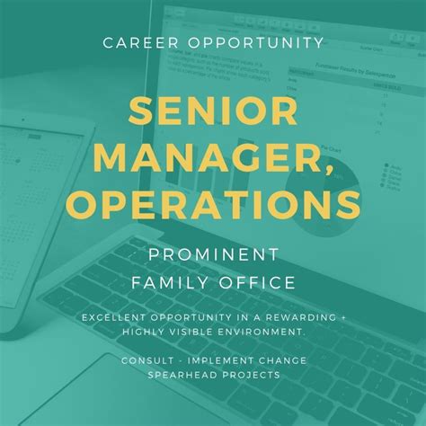 His/her job description involves managing his/her bank's operations team to deliver effective financial services to clients. Operations Director, Senior Manager Operations, Family ...