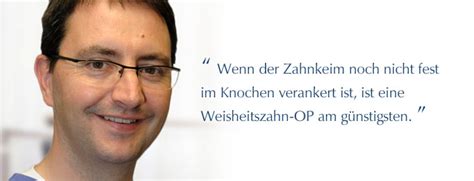 Normalerweise hat ein mensch vier weisheitszähne, in jedem gebissquadranten einen. Der Weisheitszahn muss raus - Dr. Christian Lamest