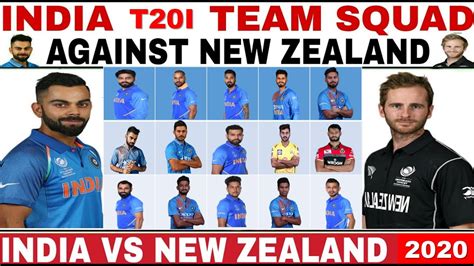 India vs New Zealand T20 Series 2020 Indian Squad ...