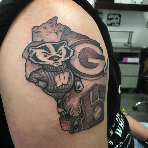 Anchors end tattoo prides itself in customer/client relationships. Ended up going with this for a Wisconsin sports tattoo ...