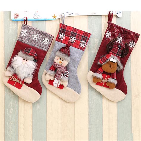 Have you seen these in any popular retail stores? 1 Pcs Large Size Village Style Christmas stockings Candy ...