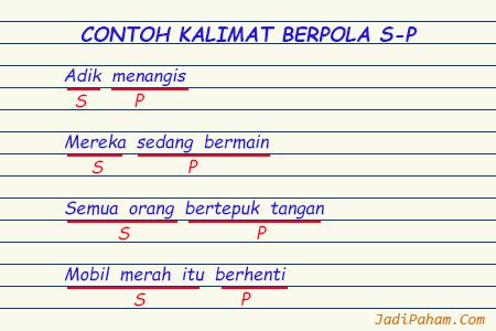 Doni bermain ps dengan revin, dan rina bermain boneka di kamar, ketika. 70 Contoh Kalimat Berpola S-P | Jadi Paham