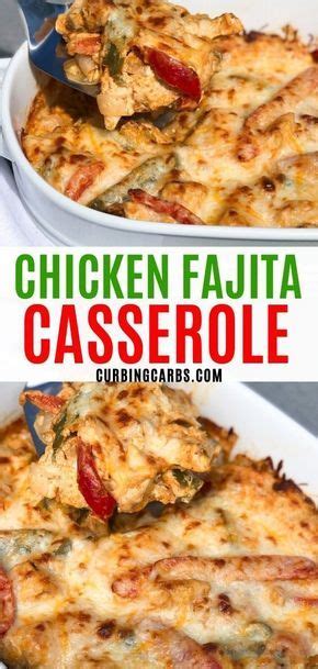 Add the reserved chicken marinade to the skillet and cook for an additional 30 seconds. Low carb chicken fajita casserole. This is an easy family ...