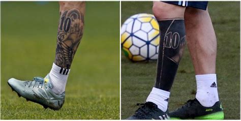 .en uno de sus tobillos por una patada de frank fabra al comienzo del segundo tiempo, messi las frases de messi. ¡Messi se hace un nuevo tatuaje! - RadioHouse