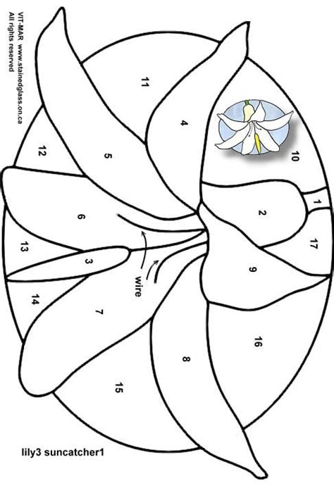 These days, i recommend free printable stained glass flower patterns for you, this content is similar with monkey valentine craft handprint. free stained glass pattern - lily | Stained glass patterns, Stained glass quilt, Stained glass ...